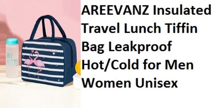 AREEVANZ Insulated Travel Lunch Tiffin Bag