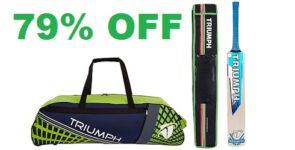 TRIUMPH English Willow Professional Cricket Bat with Bag 79% OFF