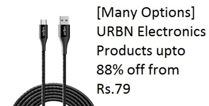 [Many Options] URBN Electronics Products upto 88% off from Rs.79