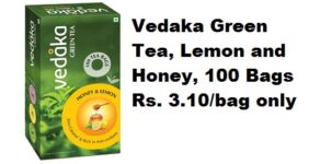 Vedaka Green Tea, Lemon and Honey, 100 Bags