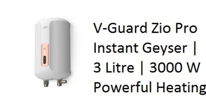 V-Guard Zio Pro Instant Geyser | 3 Litre | 3000 W Powerful Heating