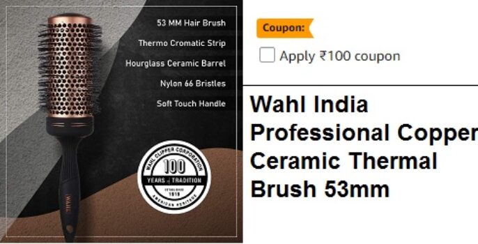 Wahl India Professional Copper Ceramic Thermal Brush 53mm