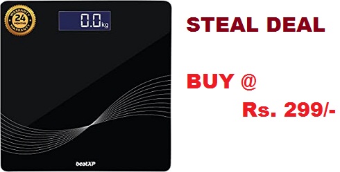 Steal Deal on beatXP Digital Weight Machine Rs. 299 only