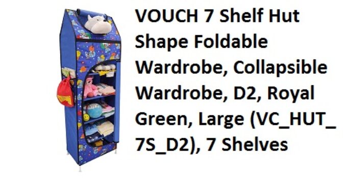 VOUCH 7 Shelf Hut Shape Foldable Wardrobe