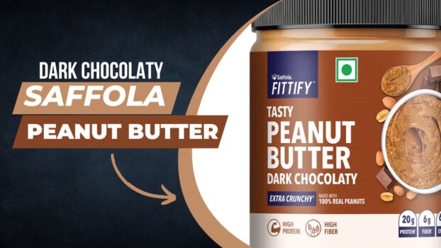 Saffola FITTIFY Tasty Peanut Butter | Dark Chocolaty