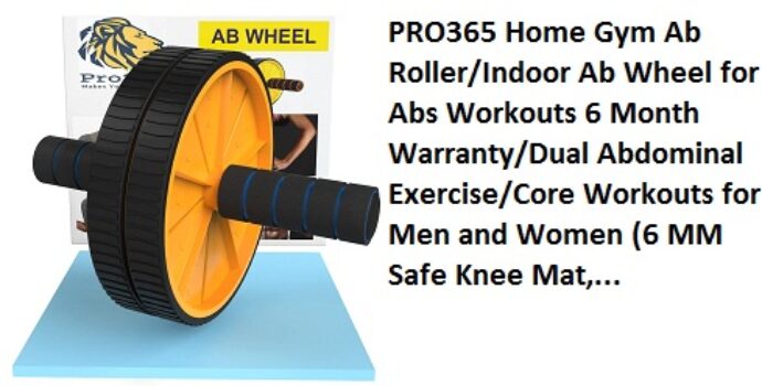 PRO365 Home Gym Ab Roller/Indoor Ab Wheel for Abs Workouts 6 Month Warranty