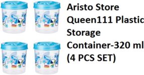 Aristo Store Queen111 Plastic Storage Container-320 ml (4 PCS SET)