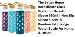 The Better Home Borosilicate Glass Water Bottle