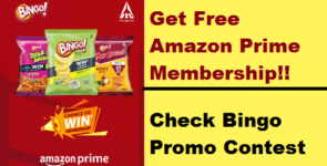 Win Free 1 Yr Amazon Prime with Bingo's Latest Free Stuff India Contest
