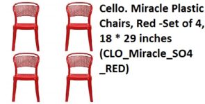 Cello. Miracle Plastic Chairs,