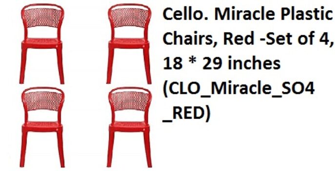Cello. Miracle Plastic Chairs,