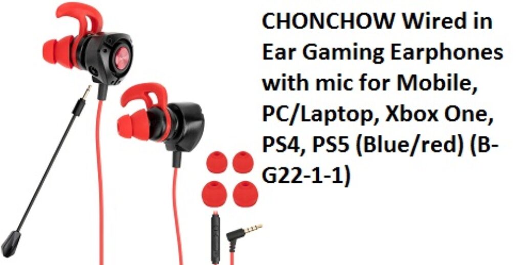 CHONCHOW Wired in Ear Gaming Earphones