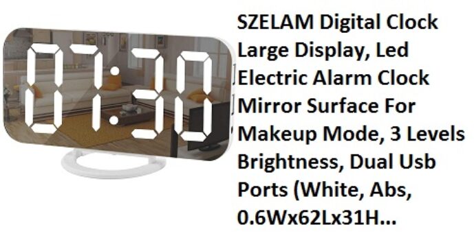 SZELAM Digital Clock Large Display,