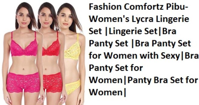 Fashion Comfortz Pibu-Women's Lycra Lingerie Set