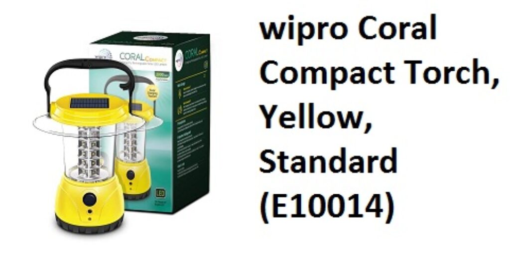 wipro Coral Compact Torch, Yellow, Standard (E10014)