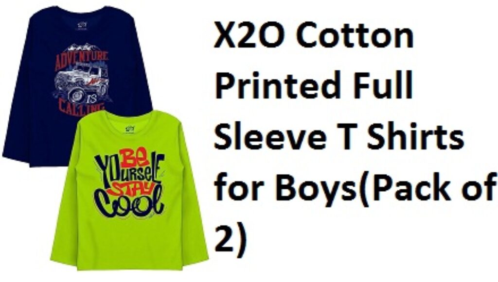 X2O Cotton Printed Full Sleeve T Shirts