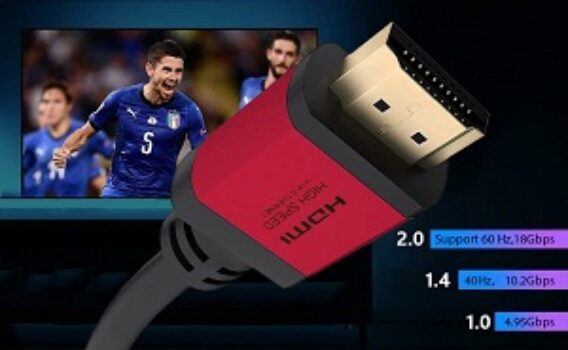 C&E 50 FT(15.2M) High Speed Ultra 4K HDMI Cable with Ethernet Red