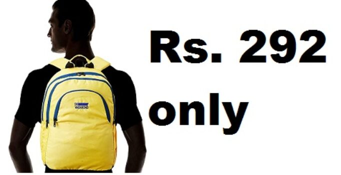 Devagabond Rebond Star 20L Yellow Nylon Backpack at Rs. 292