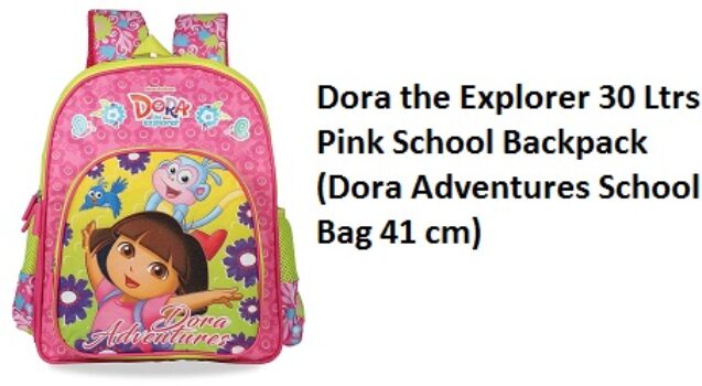 Dora the Explorer 30 Ltrs Pink School Backpack