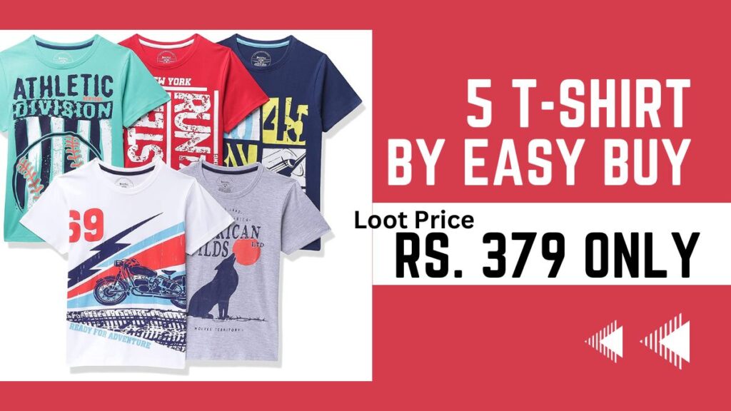 Easybuy Boy's Regular T-Shirt