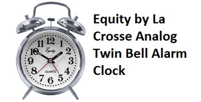 Equity by La Crosse Analog Twin Bell Alarm Clock