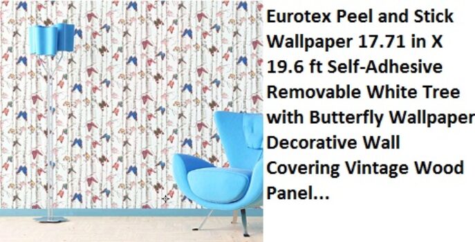 Eurotex Peel and Stick Wallpaper 17.71 in X 19.6 ft Self-Adhesive Removable