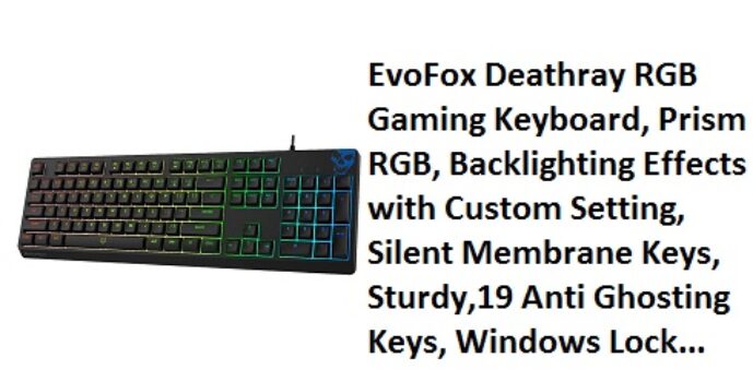 EvoFox Deathray RGB Gaming Keyboard