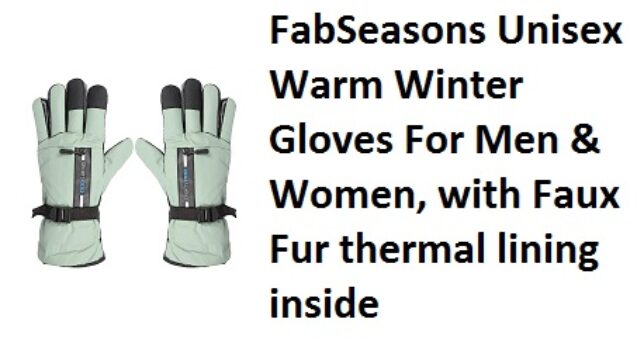 FabSeasons Unisex Warm Winter Gloves