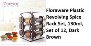 Floraware Plastic Revolving Spice Rack Set