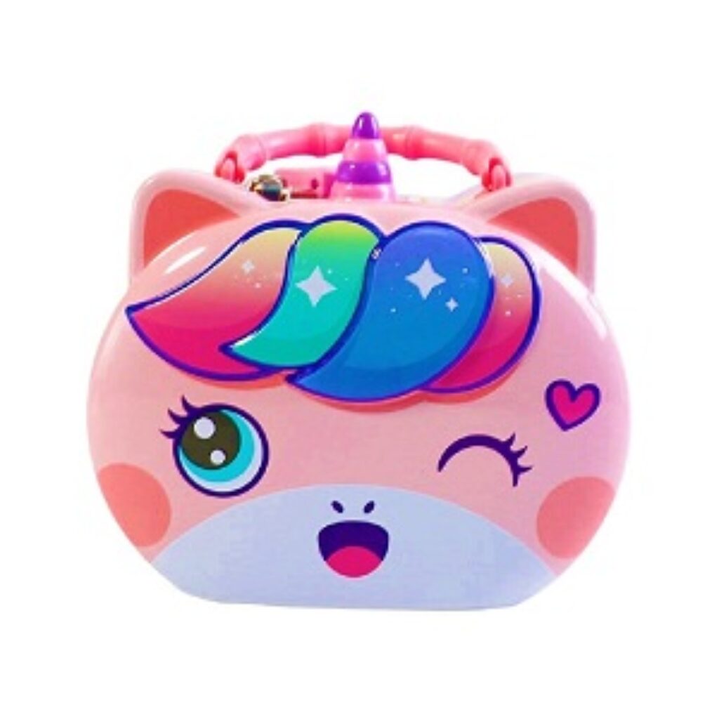 FunBlast Piggy Bank for Kids – Unicorn Themed Money Saving Tin Coin Bank with Lock and Key