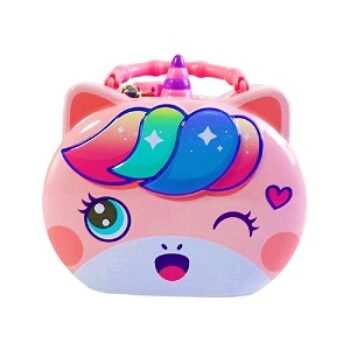 FunBlast Piggy Bank for Kids – Unicorn Themed Money Saving Tin Coin Bank with Lock and Key