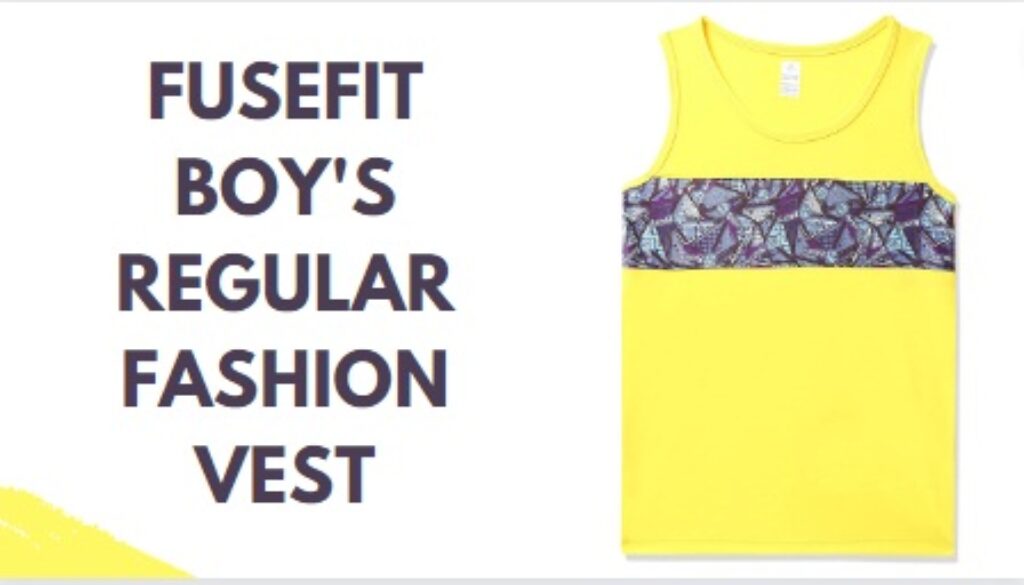 Fusefit Boy's Regular Fashion Vest