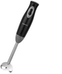 Amazon Basics 300 W Hand Blender with Stainless Steel Stem for Hot/Cold Blending and In-Built Cord Hook