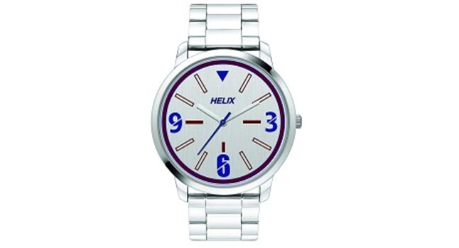 helix Analog Silver Dial Men's Watch