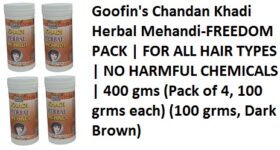 Goofin's Chandan Khadi Herbal Mehandi-FREEDOM PACK