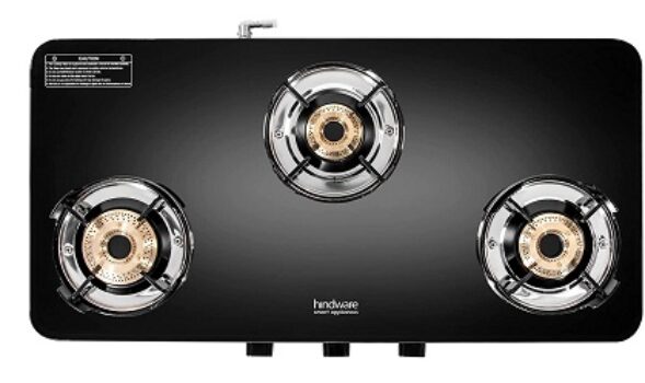 Hindware Smart Appliances | KA Cooktop Alverio Neo 3B | Stainless steel Cooktop