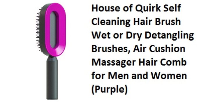 House of Quirk Self Cleaning Hair Brush Wet