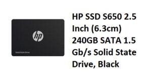 HP SSD S650 2.5 Inch (6.3cm) 240GB SATA 1.5 Gb/s Solid State Drive, Black