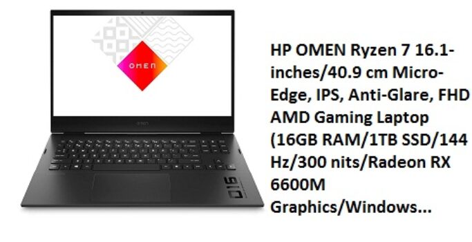 HP OMEN Ryzen 7 16.1-inches/40.9 cm Micro-Edge
