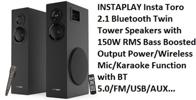 INSTAPLAY Insta Toro 2.1 Bluetooth Twin Tower Speakers