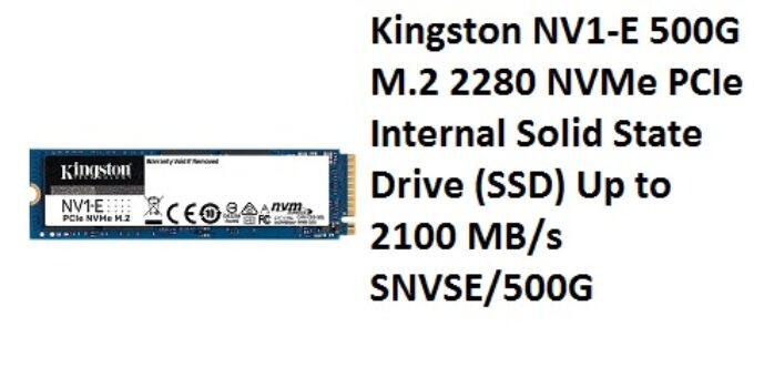 Kingston NV1-E 500G M.2 2280 NVMe PCIe Internal