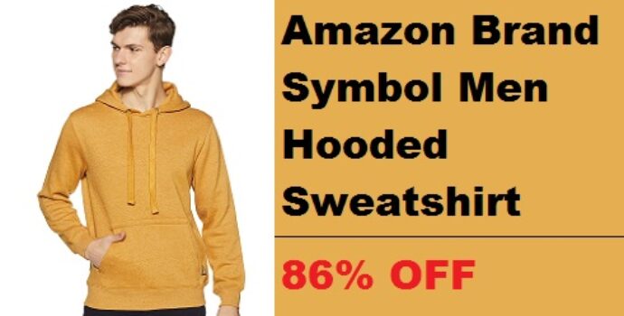 Amazon Brand - Symbol Men Hooded Sweatshirt