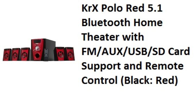 KrX Polo Red 5.1 Bluetooth Home Theater