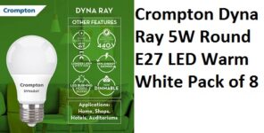 Crompton Dyna Ray 5W Round E27 LED Warm