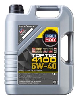 Liqui Moly (3701) 5W-40 Top Tec 4100 Low Ash Synthetic Motor Oil - 5 L Jug