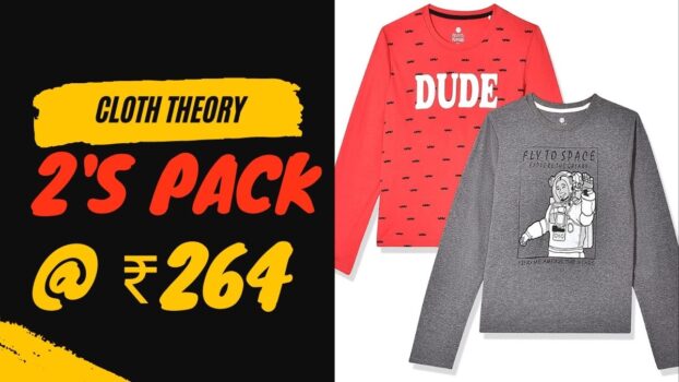 Pack of 2 Cloth Theory Tees at Loot Price