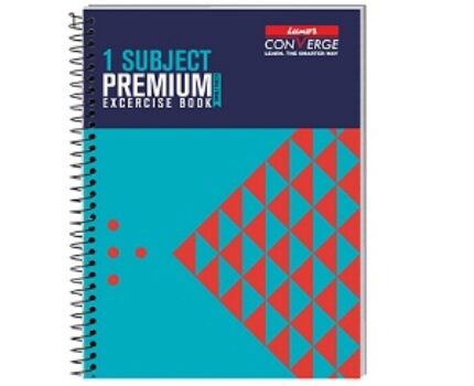 Luxor 1 Subject Spiral Premium Exercise Notebook, Single Ruled - (18cm x 24cm), 180 Pages