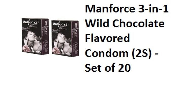Manforce 3-in-1 Wild Chocolate Flavored Condom (2S)