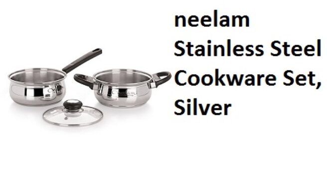 neelam Stainless Steel Cookware Set, Silver