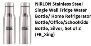 NIRLON Stainless Steel Single Wall Fridge Water Bottle